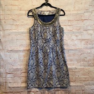 LOFT career dress sz 8 sleeveless lined scoop neck